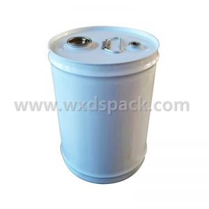 5 Gallon Round Metal Tin Pail for Liquid Chemicals