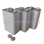 4 Liter Customized Rectangular F-style Tin Can