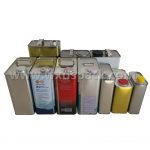 Customized Oblong Engine Oil Tin Cans with Lids