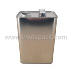 4L / 1 Gallon Silver F-style Lubricant Oil Tin Cans