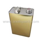 4L Gold Lacquered Metal Lubricant Oil Tin Cans