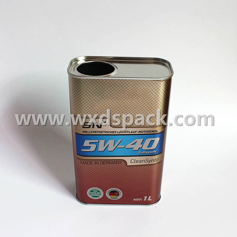 Printed Empty Oil Tin Can - Desheng