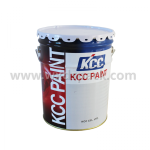 20L Conical Printed Metal Paint Tin Pail with Flower Lid