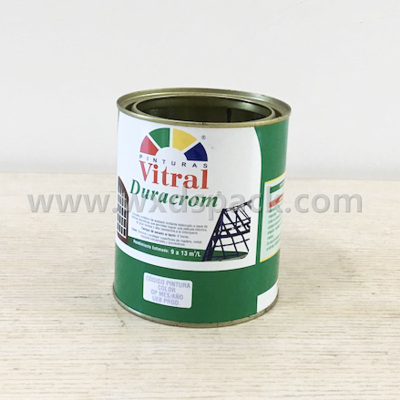 1l Mini Round Paint Tins With Plain Lid - Desheng